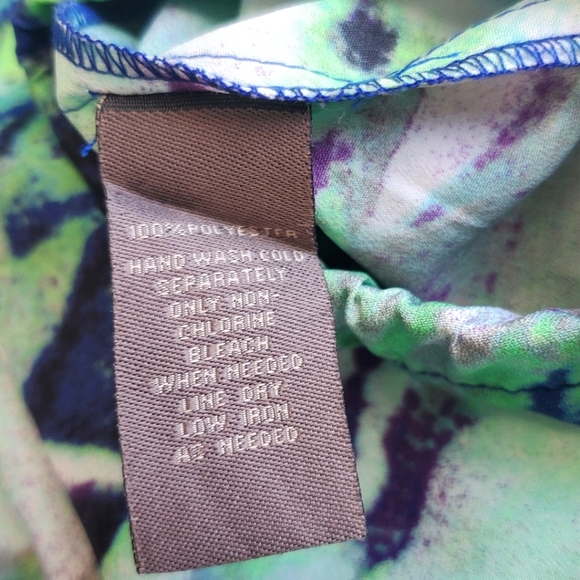 Charlie Jade Jumpsuit Jumper  Floral Tropical Racerback Green Blue Purple Small - Picture 11 of 12